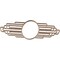 Ekena Millwork Elizabeth Wood Fretwork Pierced Medallion, 24"W x 12"H x 6 5/8"IW x 11 3/8"IH x 3/8"T, Red Oak CMWP24X12X0375EBRO - alternate 5